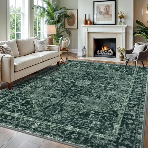 Miniatura 129 de KOZYFLY Alfombra Pequeña de Área 2x3 Pies Alfombras para Entrada Lavable Boho Alfombra de Entrada Antideslizante Tapete de Puerta Interior Entrada