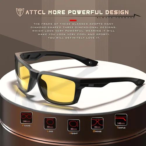 Miniatura 2 de ATTCL Gafas de sol deportivas polarizadas para hombre con protección UV400 para conducir, pescar y actividades al aire libre Gafas de conducción