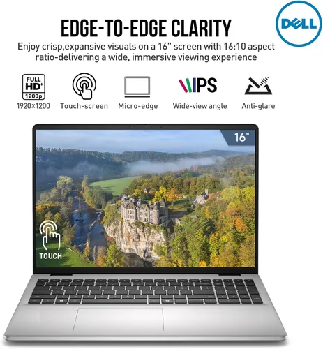 Miniatura 6 de Dell Computadora portátil con pantalla táctil de 16 pulgadas, FHD+ de 16 pulgadas, PC portátil de negocios con pantalla táctil, Intel Core 7