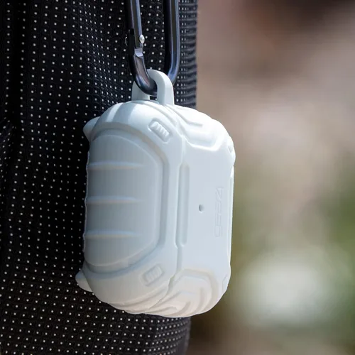 Miniatura 7 de Gear4 Apollo Snap - Funda para AirPods de 3ª generación, compatible con carga inalámbrica, llavero con mosquetón incluido, color negro