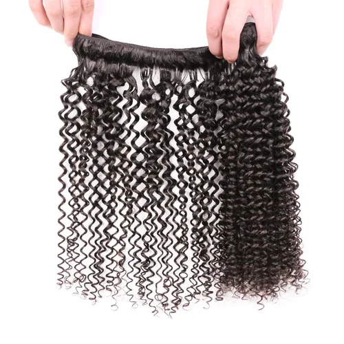 Miniatura 9 de ISEE Hair Extensiones de Cabello Rizado Crespo Mongol Grado 9A Cabello Humano Virgen Tejido de Cabello Un Paquete Cabello Virgen Rizado Crespo 100%