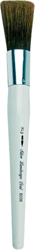 Miniatura 9 de Silver Brush Limited 8036MD - Cepillo ovalado de paisaje jumbo plateado, murales grandes, caballete para pintores y muebles, tamaño mediano, mango
