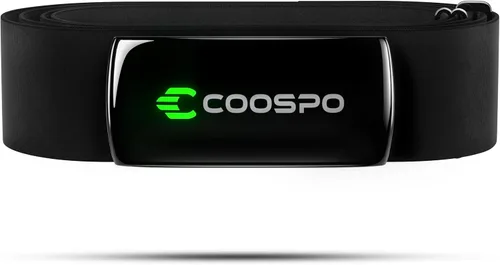 COOSPO Monitor de ritmo cardíaco Correa de pecho H9Z, HRM Bluetooth 5.0 ANT+, monitor de frecuencia cardíaca Sensor de pecho con batería recargable