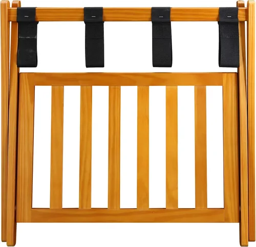 Miniatura 5 de Casual Home estantería para equipaje con estante, madera maciza, Madera, Espresso
