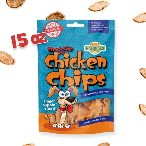 Miniatura 5 de Chip's Naturals Trocitos de Pollo para Perros Grandes 15 onzas Totalmente Naturales Altos en Proteínas Bajos en Calorías Golosinas Saludables