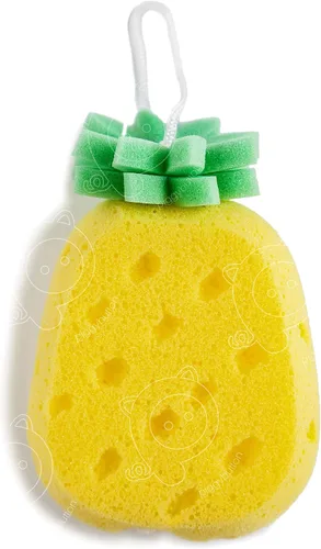 Miniatura 5 de Esponja de ducha con forma de piña para todos, bebés, niños y niños pequeños (piña)