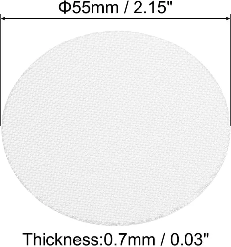 Miniatura 2 de PATIKIL Revestimiento de tapa de papel de aluminio de 2.165 in/2.15 pulgadas, 150 revestimientos de sellado térmico resistentes por inducción
