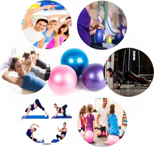 Miniatura 4 de Pelota de ejercicio de pilates de 6 pulgadas para yoga, Barre, fitness y terapia física, mini pelota de equilibrio suave para entrenamientos