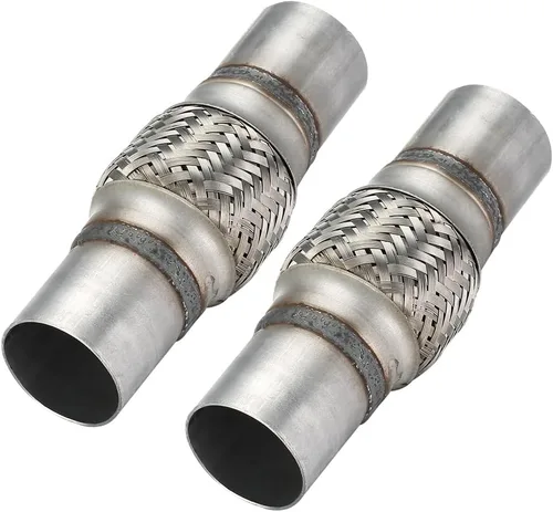 Miniatura 24 de Tubo flexible de escape, tubo flexible de escape resistente de acero inoxidable de 2 x 4 pulgadas, tubo flexible de escape de doble trenza, longitud
