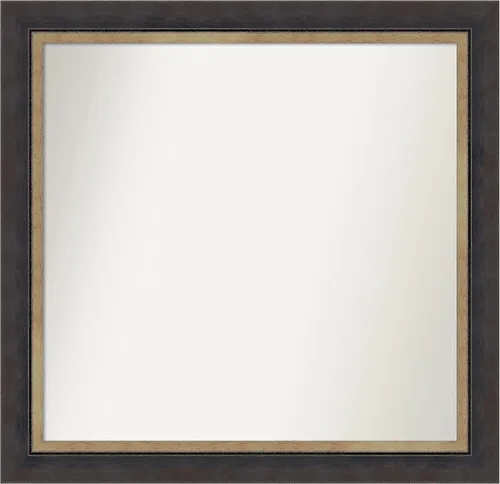 Miniatura 322 de Amanti Art Espejo personalizado, espejo de baño negro Astor, espejo de pared o espejo de tocador de baño sobre el fregadero (25 x 25 pulgadas)