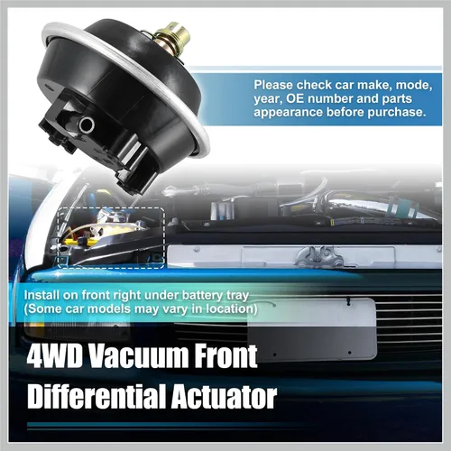Miniatura 3 de Actuador de vacío diferencial delantero 4WD de tracción en las 4 ruedas 25031740 para Chevrolet S10 Blazer 1983-2005 para Pontiac 6000 1988-1990