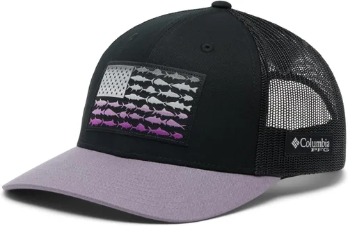 Miniatura 987 de Columbia - Gorra de malla con bandera con árboles unisex para adultos, corona alta