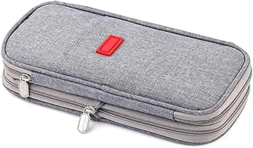 Miniatura 13 de Arnuixty Estuche de almacenamiento grande para lápices, bolsa para bolígrafos con cremallera, organizador de gran capacidad para oficina, caja
