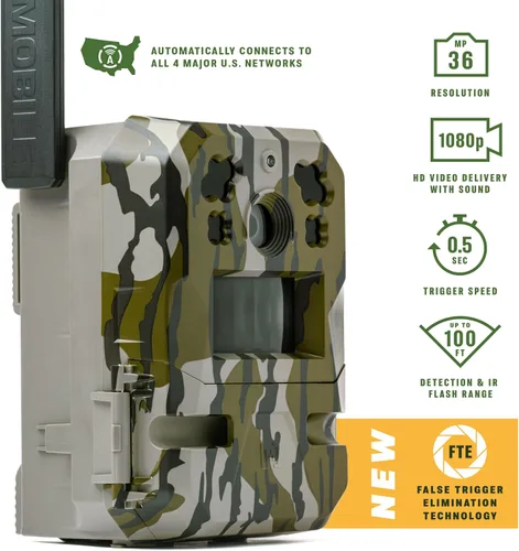 Miniatura 2 de Moultrie Cámara Edge Pro Cellular Trail - Conexión automática, cobertura nacional, tecnología de eliminación de disparos falsos, video de 1080p