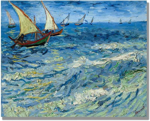 Miniatura 83 de ELITEAART- La noche estrellada por Vincent Van Gogh, pintura al óleo, reproducción de pintura al óleo, impresión en lienzo giclée, tamaño marcado