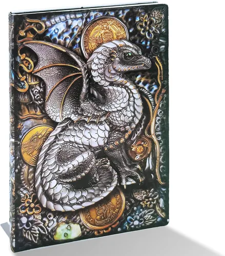 Miniatura 13 de Cuaderno de escritura de 3D Dragón DND, libro de cuero de fantasía D&D para regalos de Dungeons and Dragons, accesorios para amantes de RPG Nerdy DM