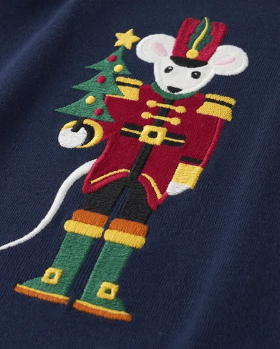 Miniatura 19 de Gymboree Conjunto de pijama unisex de algodón de Navidad de 2 piezas, niño grande, niño pequeño, gimnasio para bebé