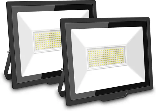 Miniatura 14 de SKYWORLD Paquete de 2 focos LED de 10 W para exteriores, luces de seguridad de 1000 lúmenes, lámpara exterior de 6000 K, luz blanca diurna, IP66