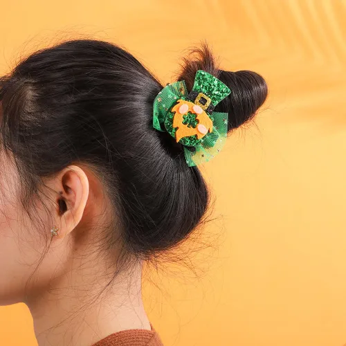 Miniatura 2 de Horquillas para el día de San Patricio, horquillas de trébol, accesorios para el cabello irlandeses, accesorios para el cabello de trébol, lindos
