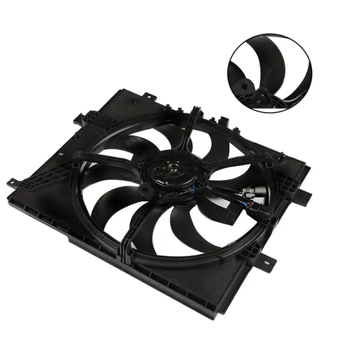 Miniatura 6 de labwork Reemplazo del ventilador de refrigeración del radiador para Nissan Versa 2012-2016 y modelos CVT Negro