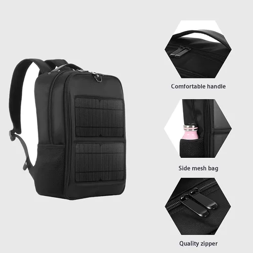 Miniatura 8 de 14W Solar Backpack - Waterproof, Smart USB Charging Backpack, Ergonomic Multifunction Laptop Bag Outdoor Hiking Backpack, Perfect for Business