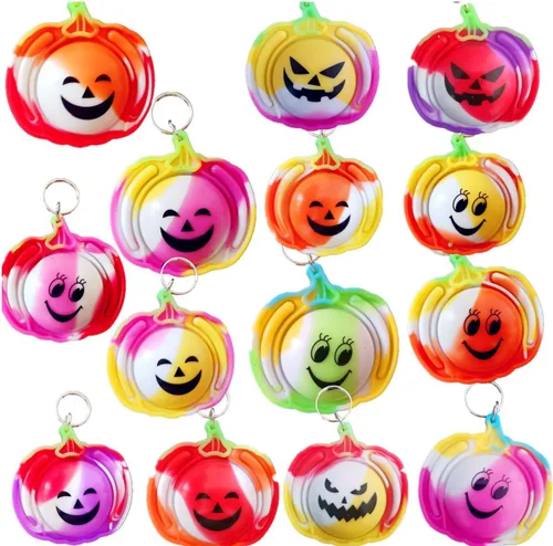 Miniatura 7 de Paquete de 20 mini burbujas para ansiedad de calabaza de Halloween a granel para niños, recuerdos de fiesta y regalos para estudiantes en el aula
