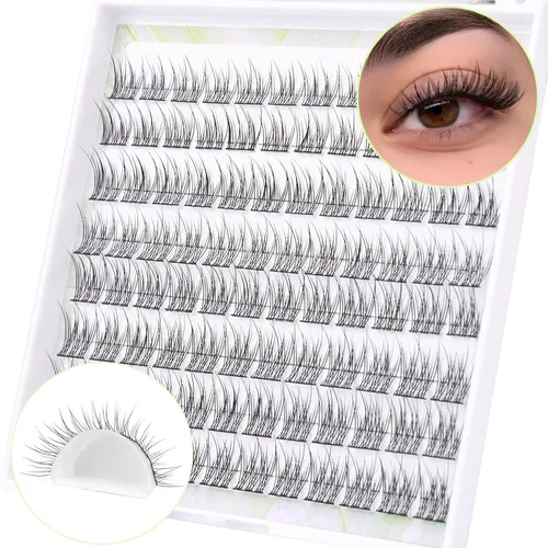 Miniatura 7 de Extensiones de pestañas en racimo naturales, extensiones de pestañas individuales onduladas, pestañas cortas de 0.315 a 0.394 pulgadas
