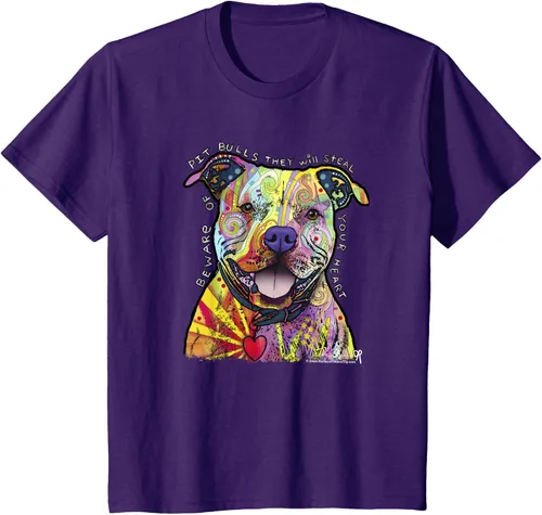 Miniatura 23 de Beware Of Pit Bulls, Dean Russo Pitbull Original - Camiseta para amantes de los perros, Negro