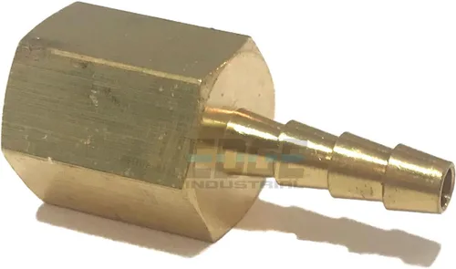 Manguera de 3/16" ID a 1/4" hembra NPT FNPT recto latón accesorio combustible/aire/agua/aceite/gas/WOG (cantidad 01)