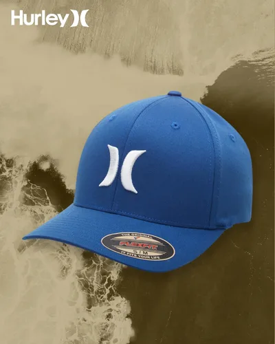 Miniatura 56 de Hurley Gorra de béisbol para hombre - Flexfit - Gorras de béisbol ajustadas para hombre (tamaños: S-XL)