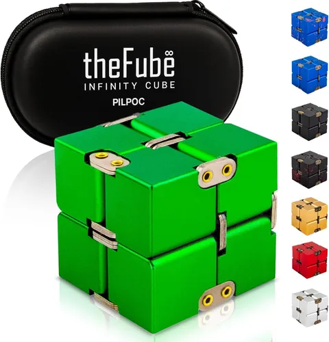 Miniatura 30 de PILPOC - Cubo para la ansiedad theFube, Dodecágono con 12 lados – Cubo para la ansiedad de alta calidad con funda de transporte exclusiva, duradero