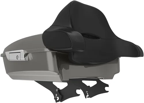 Miniatura 246 de King Tour Pack para Harley Alpine Green, cierre de paquete turístico, portaequipajes superior, soporte de montaje negro, placa de metal para Harley