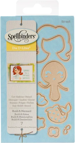 Miniatura 5 de Spellbinders Shapeabilities Die D-Lites, Sentiments 1, Marrón, 393639