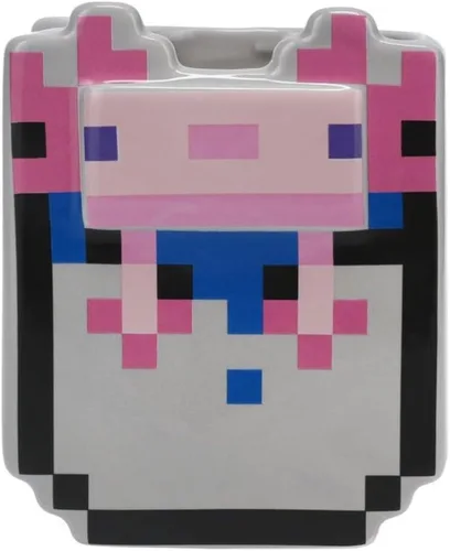 Miniatura 3 de Paladone Taza Bucket of Axolotl – Producto oficial de Minecraft, taza de café de cerámica, regalo para jugadores, taza coleccionable de 13.5 fl oz