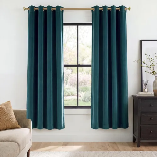 Miniatura 49 de StangH Cortinas de Terciopelo Grueso Sólido - Juego de Tratamiento de Ventanas con Oscurecimiento Moderado para Dormitorio, Cortinas/Cortinajes