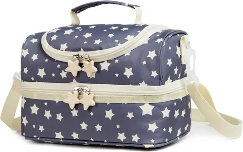 Bolsas de Almuerzo Tote de Doble Compartimento para Niños, para Niños y Niñas, Loncheras para Niños Pequeños, Preescolar, Niños Pequeños, Jardín de