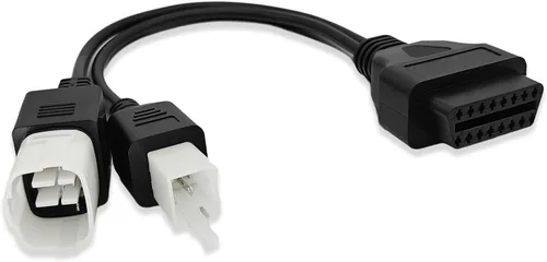 Cable adaptador OBD2 2 en 1, 4 pines 6 pines enchufe OBD cable adaptador de diagnóstico, apto para Suzuki para GSX-R125 for1000R para GSX-S1000F
