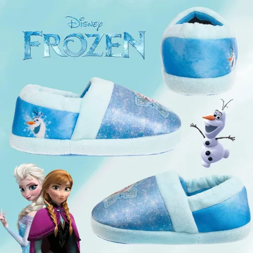 Miniatura 4 de Disney Frozen Elsa and Anna - Pantuflas de felpa para niñas, antideslizantes, cómodas, esponjosas, ligeras, cálidas, suaves, para interiores y niñas