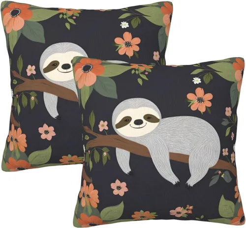 Miniatura 16 de Fiokroo Juego de 2 fundas de almohada de goma con diseño de patos de dibujos animados amarillos, fundas de almohada cuadradas para sofá, dormitorio