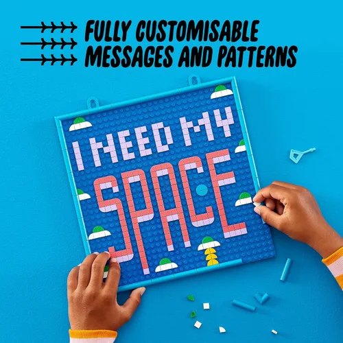 Miniatura 3 de LEGO DOTS - Tablero de mensajes grande 41952 Kit de decoración de manualidades; un lienzo personalizable diseñado para niños de 8 años en adelante