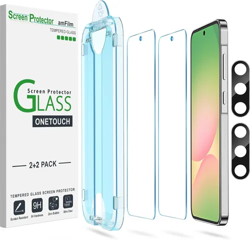 Miniatura 21 de amFilm OneTouch - Protector de pantalla para Samsung Galaxy S22 Plus de 6.6 pulgadas, Samsung Galaxy S22 + 6.6 pulgadas, dureza 9H con protector