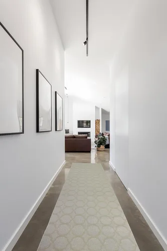 Miniatura 41 de Garland Rug Sparta - Alfombra antideslizante de polipropileno de 2 pies x 12 pies, color negro, ideal para salas de estar y pasillos, elegante