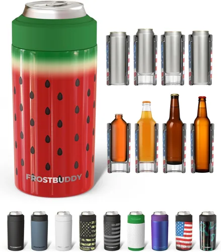 Miniatura 53 de Frost Buddy Universal Can Cooler - Fits all - Stainless Steel Can Cooler for 12 oz & 16 oz Regular or Slim Cans & Bottles - Stainless Steel