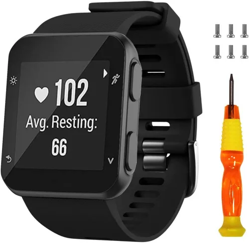 Miniatura 11 de NotoCity Correa de reloj de repuesto de silicona suave para Garmin Forerunner 35, compatible con Forerunner 35 Smartwatch