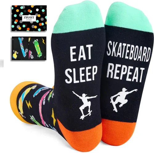 Miniatura 13 de Zmart Gifts for Sports Lovers - Running Yoga Dance Skater Fishing Gifts, Funny Socks