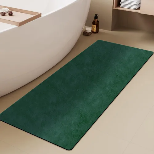 Miniatura 28 de TYUU Tapete de Baño de Halloween, Alfombra de Baño de Halloween Delgada Antideslizante de Secado Rápido Tapete de Baño de Murciélago que Cabe Debajo