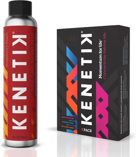 Miniatura 9 de KENETIK Concentrado de enfoque sin cafeína, combustible cerebral para resistencia cognitiva de claridad mental, sin azúcar, cetonas bioidénticas