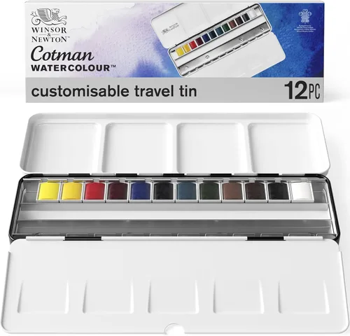 Miniatura 26 de Winsor & Newton 390639 - Cotman Field - Juego de 12 medias pastillas de acuarela