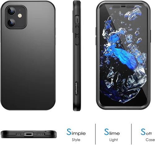 Miniatura 7 de SURITCH Funda compatible con iPhone 12 Mini 2020, [protector de pantalla integrado], protección de cuerpo completo, a prueba de golpes, resistente