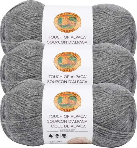 Miniatura 23 de Lion Brand Yarn Hilo Touch of Alpaca (1 madeja), color negro